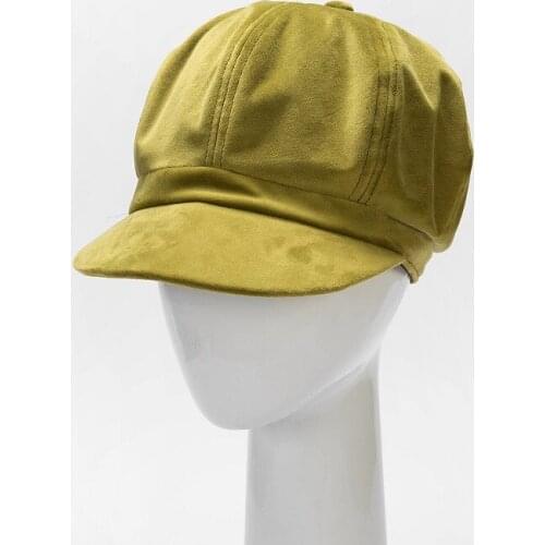 Women Berets Cap Autumn&Winter Hat for women Velvet Vintage Solid Colors Soft Beanie Hat Ladies Fashion Classic Berets