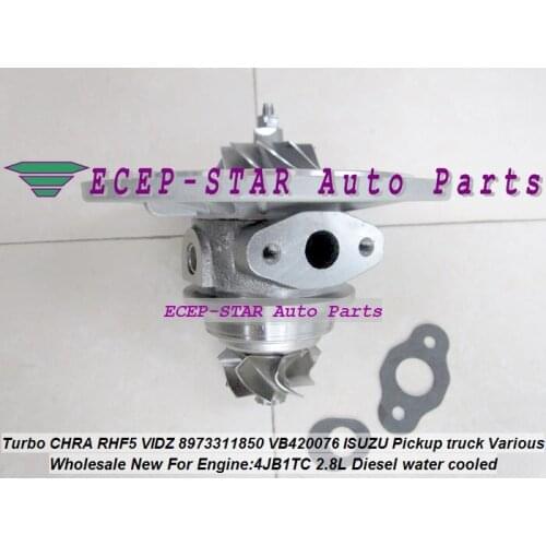 Free Ship Turbo CHRA Cartridge Core RHF5 VIDZ VA420076 8973311850 4T-505 1118010-802 For ISUZU Trooper Pickup 4JB1TC 4JB1T 2.8L
