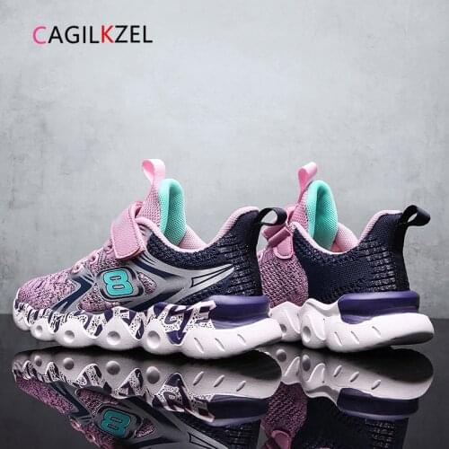 CAGILKZEL 2020 New Autumn Chlidren Shoes Breathable Mesh Running Sports Shoes For Girls Fashion Casual Boys Sneakers Kids Shoes