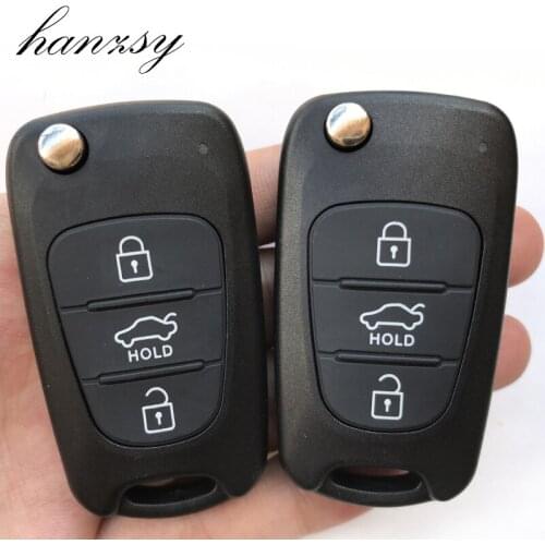 3 Buttons Car Remote Key Case For Hyundai I35 I20 I30 IX35 Accent Kia Picanto Sportage K5 K2 Replacement Flip Folding Key shell