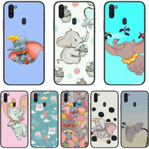 Disney Dumbo Flying Elephant Mobile Phone Case Hull For Samsung Galaxy M 10 20 21 31 30 60S 31S Black Shell Art Cell Cover TPU