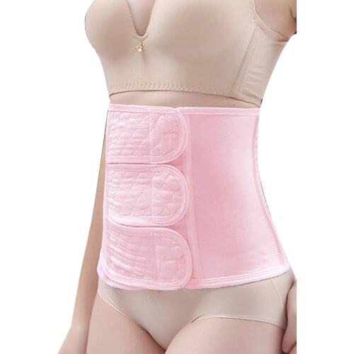 Pregnant Women Postpartum Cotton Abdomen with Breathable Gauze Corset Belt Caearean Section Restraint Belt