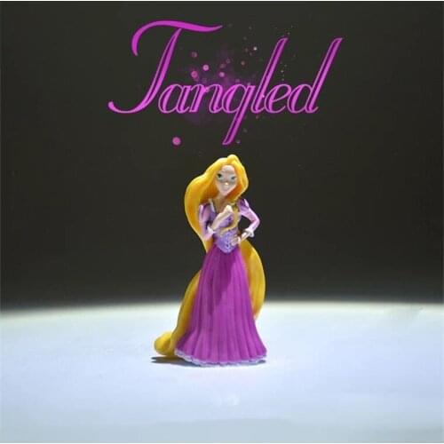 Disney Tangled Rapunzel Princess 7cm Action Figures Anime Figurine Toy Decoration Collectibles Toys For Children Gifts