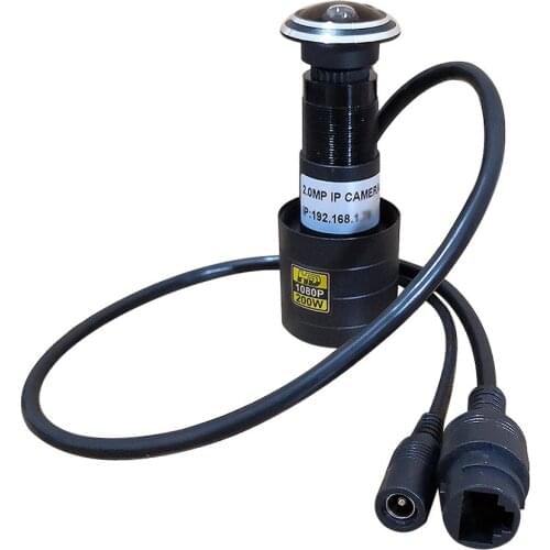 H.264 Wide Angle View 1080P FishEye Peephole Door IP Camera Door Eye hole Onvif IP Network Camera