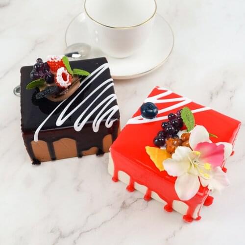 Wedding Party Artificial Fruit Cakes Dessert Simulation Model Ornaments Fake Cake Bakery Room Photography Prop Window Decoration