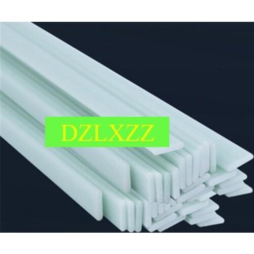 2pcs 30x5mm White Glass Fiber Rod Insulated Square Bar for Multicoptor Crafting Making Model Materials Length 500mm