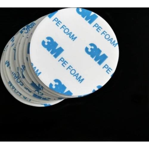 3M 1600 Double Adhesive PE Foam Tape Round Rectangle Sticker For Home/Auto/Office Accessories Mounting Ring White Thickness 1mm