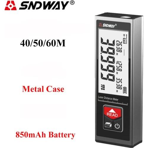 Sndway Laser Distance Meter Laser Rangefinder Electronic Roulette Laser Meter Lazer Tape Measure Range Finder