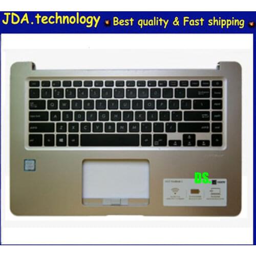 MEIARROW 95%new upper shell for ASUS Pro15 S5100U UK505B U5100UQ S510UA S15 palmest US keyboard upper cover,100%tested