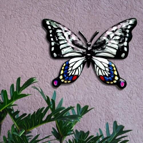 Metal Butterfly Wall Decoration Garden Decoration Accessories Butterfly Outdoor Decoration Miniaturas Animal Outdoor Statues