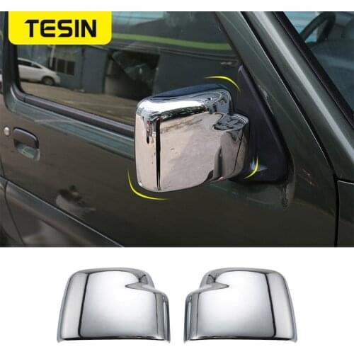 TESIN Mirror Covers for Suzuki jimny 2007-2017 Car Rearview Mirror Shell Decoration Cover Stickers for Suzuki jimny Accessories