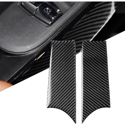 2Pcs Car Interior Door Handle Stickers Decal Decor for Mini Cooper F56 Car Decal Sticker Carbon Fiber Auto Accessories