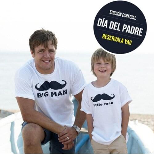 New Father Son Matching Clothes Top tee 2019 Summer Father and Son Outfits Big Man Little Man Daddy and Mini Me Family T Shirt
