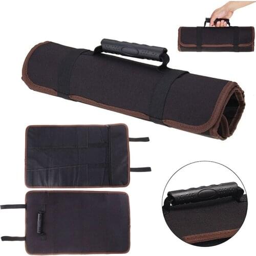 New 3 Color Chef Knife Bag Kitchen Cooking Portable Durable Storage Pockets Black Blue Red Roll Bag Carry Case Bag