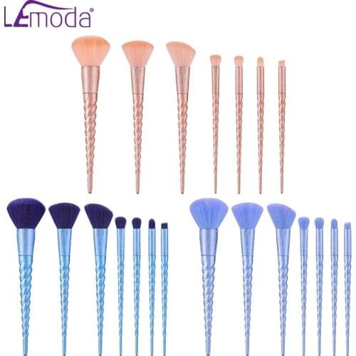 Lemoda New Arrival Makeup Brushes Set 10pcs Unicorn Make Up Brush Beauty Tools for Cosmetic Foundation Powder Blusher Eyeshadow