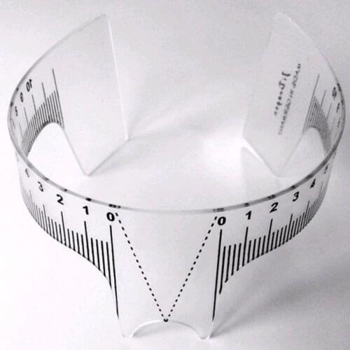New Arrival Eyebrow Grooming Stencil Shaper Ruler Measure Tool Makeup Reusable Eyebrow Ruler Tool Measures 2 pcs/lot