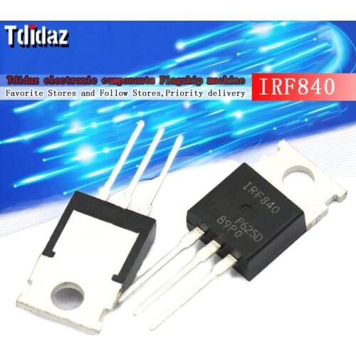10PCS IRF840 TO220 840 IRF840PBF TO-220 new and original IC Chipset