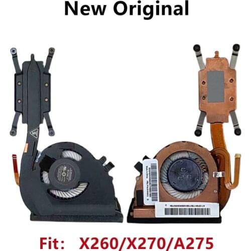 New Original For Lenovo Thinkpad X260 X270 A275 CPU Cooling Fan Heatsink Assembly Radiator Cooler FRU:01HW913