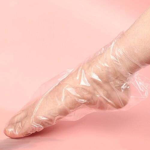 100PCS Transprent Disposable Foot Bags Detox SPA Covers Pedicure Prevent Infection Remove Chapped Foot Care Tools Bath Wipe