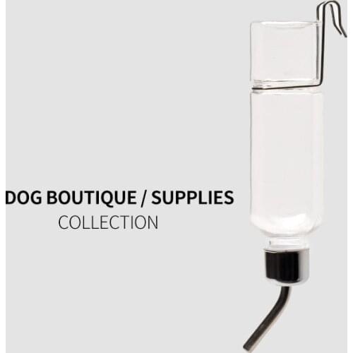 Pet Dog Drinker Hanging Automatic Water Feeder Hamster Kettle Holder Drinking Machine Hanging Pet Cat Dog Bowl 180ml/350ml
