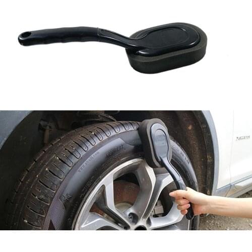 Car Tire Wheel Waxing Polishing Sponge Washing Cleaning Long Handle Sponge Brush Car Tire Wheel Care Wholesale Quick delivery
