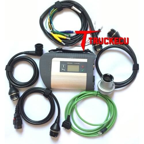 Full Chip SDConnect C4 Compact 4 Star Diagnostic Tool Xentry DAS Car Truck diagnostic tool SD C4 with Wifi (12V+24V)