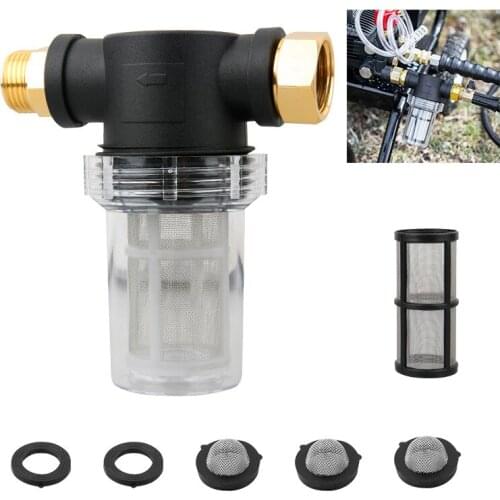 Garden Hose Filter 40/100 Mesh Strainer Filters Garden Water Pump Hose Interface Strainer 3/4" Hose Connectors