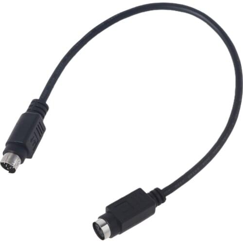 Safe Black Portable Compatible with Round PS/2 Port Keyboard/Mouse Extension Cord Male to Female