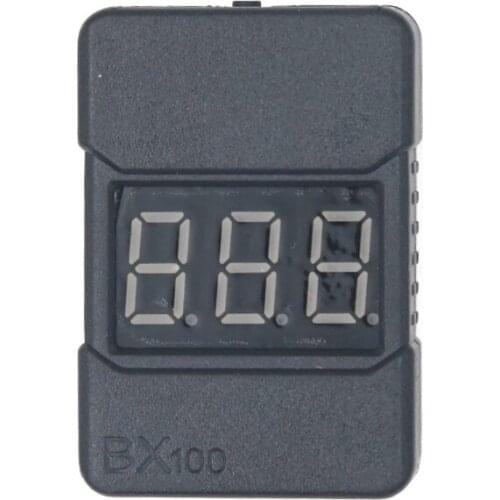 BX100 1-8S Lipo Battery low Voltage Tester Buzzer Alarm Battery Volt Checker with Dual Speakers 22% off