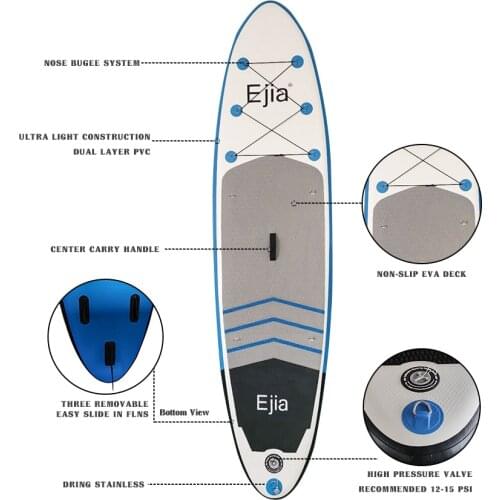 Stock Cheap Inflatable Surfboard Stand Up Paddle Board Lightweight Fusion Stand Up ISUP Surfboard For Summer Water Fun Yoga