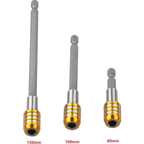 1 Pcs Drill Bits Holder Set Screwdirve Bit Extension Bars Kit Drill Bits 60/100/150mm 1/4'' Hex Shank For Electric Drill Parts
