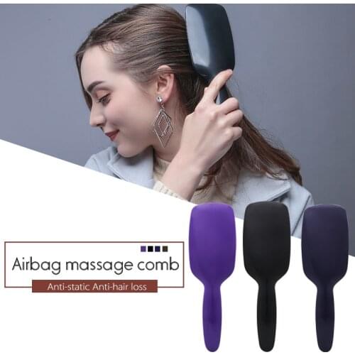 1PCs New Fashion Black Style Hair Comb Hair Brush Women Detangle Anti-static Scalp Massage Hot Comb Salon Hair Styling Tools