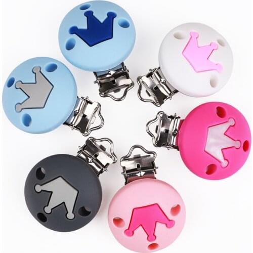 TYRY.HU 2pc Pacifier Clips Holder Safe Teething Chain Baby Soother DIY Accesspries Anti-drop Pacifier Holder