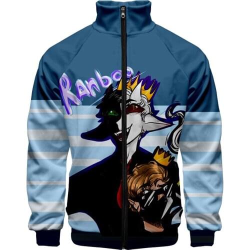 2021 Dream Ranboo Merch Men Women Stand-up collar Jacket Black Pullovers Harajuku Streetwear Sweatshirt Sportswear Clothes