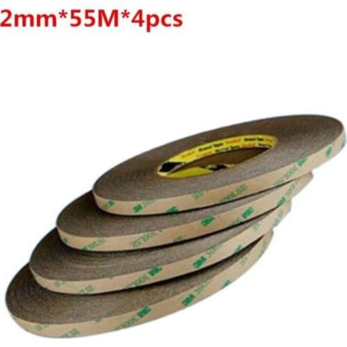 3M 9495LE 2mm*55m*4pcs 300LSE Double-Sided Adhesive Tape Transparent For Repairing