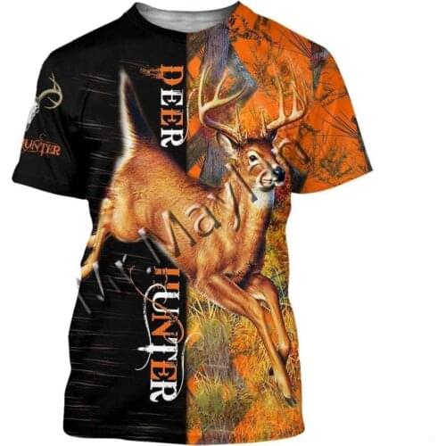 3D Print Fashion Bow Shooter Hunter Deer Hunting Colorful Men/Women O-Neck T-shirts Leisure Hip Hop / Beach Shorts / Tanks /S-64