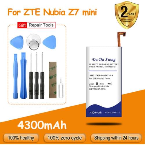High Capacity 4300mAh LI3823T43P6hA54236-H Battery for ZTE Nubia z7 mini Z7 mini NX507J Blade S6 5.0 inch G717C G718C