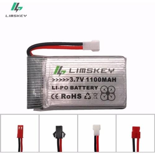 Limskey 3.7V 1100mAH Lipo Battery For SYMA X5SC X5SW X5uw x5uc x5hw x5hc H11D H11C 3.7 V 1100 mAH 25C discharge 903052