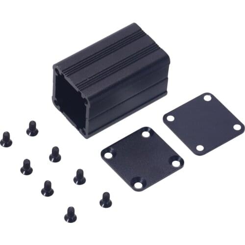 Aluminum Junction Box Waterproof Black Extruded Electronic Enclosure Case 40x25x25mm DIY Electronic Project Box Split Type