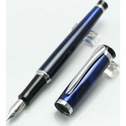 Baoer 508 Writing gifts ink pen Medium Nib luxury pens school Office Metal Fountain Pen Caneta office supplies