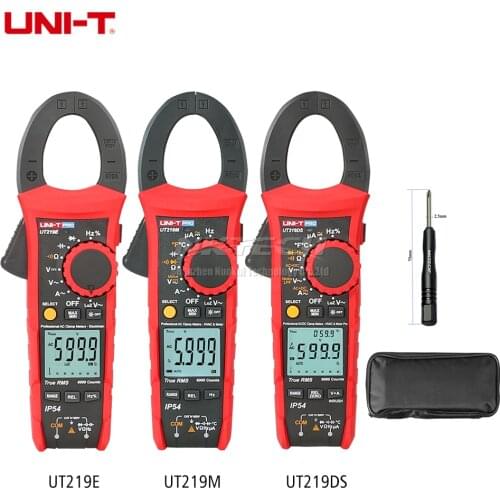 UNI-T UT219E UT219M UT219DS Professional Digital Clamp Meter True RMS LoZ ACV AC/DC Volt ACA OHM Capacitance Freq Temperature