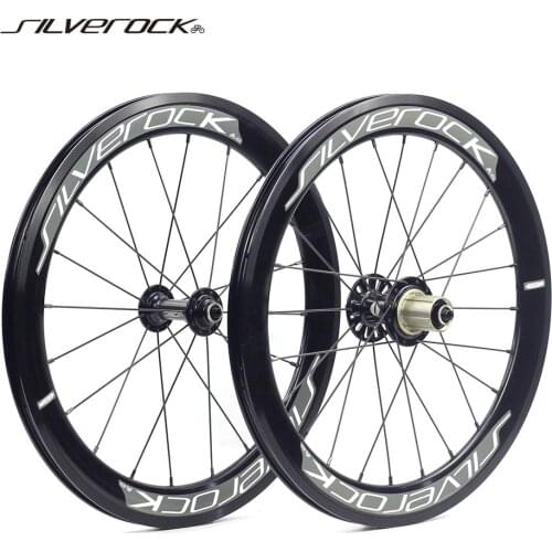 SILVEROCK 20" 1 1/8 451 406 Minivelo Wheelset with DECA Rim V Brake 11s 100mm 130mm for Fnhon NEO Folding Bikes Aero Wheels