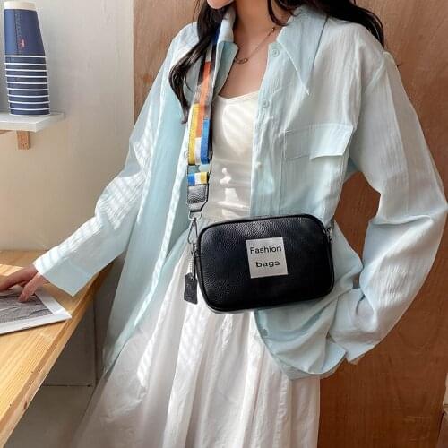 Leather Soft Leather Cowhide Small Bag Female Summer Diagonal Cross 2021 New Simple Korean Version of The Wild One-shoulder