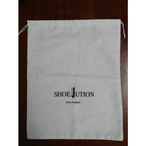 1000piece cheap cotton drawstring bag shoe bag gift pouch size 14.5*12inches with custom logo and include shippingn by DHL