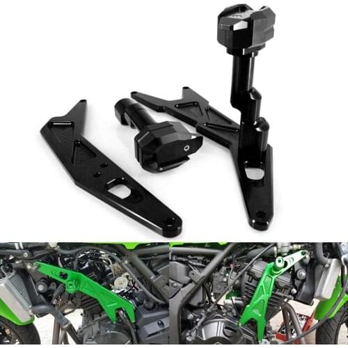 Motorcycle CNC Modified Frame Slider Crash Pads engine protection block For Kawasaki Ninja 250 Ninja 300 Z250 Z300 2013-2017
