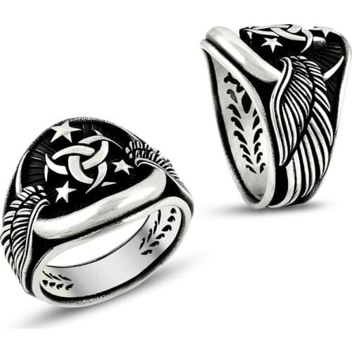 925 Silver Art Design Handmade Ring for Men