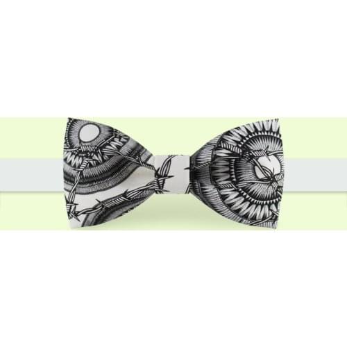 New Free Shipping fashion 2019 casual Mens male man British Van Christmas Party wedding Dress Christmas Casual printed Bow Tie