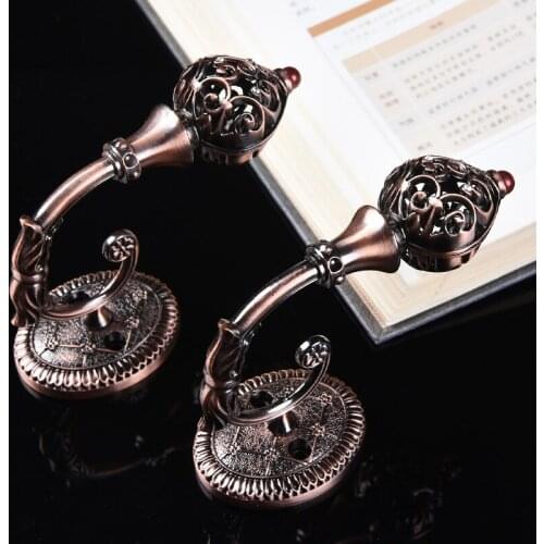 One pair curtain Holdbacks wall hook europe hollow zine alloy Pattern decoration hook strap accessories tieback Holdbacks M242