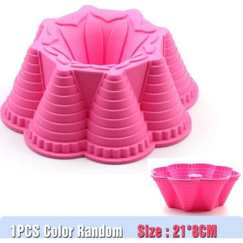 Silicone Cake Pan Mold bakeware molds Flower Round Silicone Cake Mold Oven Baking Tools Chiffon Cake Mold