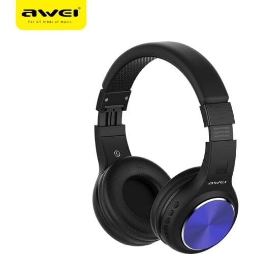 AWEI A600BL FoldableHi-Fi Stereo Bluetooth headphones Wireless Earphone Sports noise canceling Headset With microphone headphone